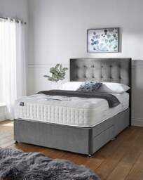 Silentnight 4000 2 Drawer Divanset Charcoal - Silentnight - Size: DOUBLE - thumbnail 3