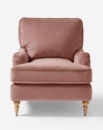 Wisteria Velvet Armchair Pink - JD Williams - thumbnail 2