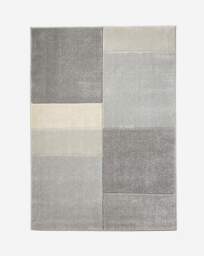 Sara Blocks Carved Rug Grey - Homemaker - Size: 160X230 - thumbnail 2