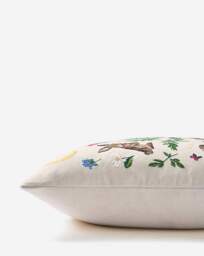 Woodland Animals Embroidered Cushion Cream - JD Williams - Size: 43X43 - thumbnail 4