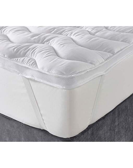 Airflow Mattress Topper White - At Home Collection - Size: DOUBLE - image 1