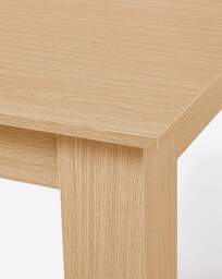 Dakota Dining Table with 4 Ava Chairs Oak/Natural - thumbnail 3