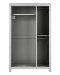 Dakota 3 Door Mirrored Wardrobe Cool Grey - At Home Collection - thumbnail 3