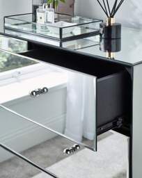 Broadway Mirrored Small Chest of Drawers Silver - JD Williams - thumbnail 3
