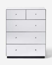 Broadway Mirrored Small Chest of Drawers Silver - JD Williams - thumbnail 2