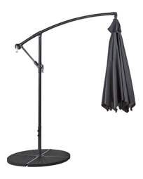 Elton Cantilever Parasol - 3m Grey - thumbnail 3