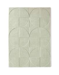 Penny Carved Circles Woollen Rug Eucalyptus - Origins - Size: 160X230 - thumbnail 3