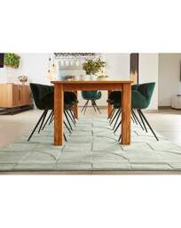 Penny Carved Circles Woollen Rug Eucalyptus - Origins - Size: 160X230 - thumbnail 2