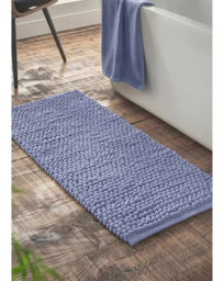 Bianca Aspen Bobble Bathroom Runners Blue - Bianca