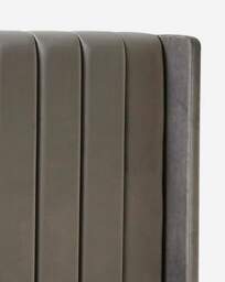Eloise Velvet Storage Bed with Mattress Pewter - Size: KINGSIZE - thumbnail 5