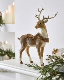 Gisela Graham Gold Stag with Garland Gold - Gisela Graham - thumbnail 1
