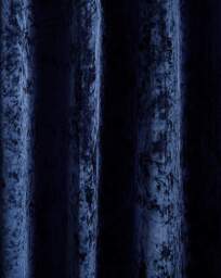 Catherine Lansfield Velvet Curtains Navy - Catherine Lansfield - Size: 168 x 137cm - thumbnail 3