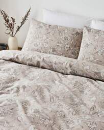 Odette Floral Duvet Set Natural - JD Williams - Size: SINGLE - thumbnail 4