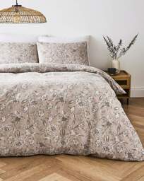 Odette Floral Duvet Set Natural - JD Williams - Size: SINGLE - thumbnail 1