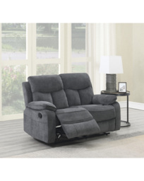 Adlington Manual Recliner 2 Seater Sofa Grey - JD Williams - thumbnail 1