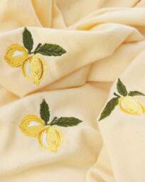 Furn. Fruits Embroidered Throw Lemon - furn. - Size: 130X180 - thumbnail 2
