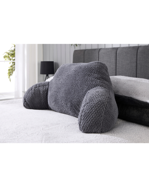 Waffle Fleece Cuddle Cushion Charcoal - Huggleland - Size: EACH - image 1