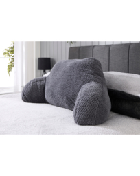 Waffle Fleece Cuddle Cushion Charcoal - Huggleland - Size: EACH - thumbnail 1