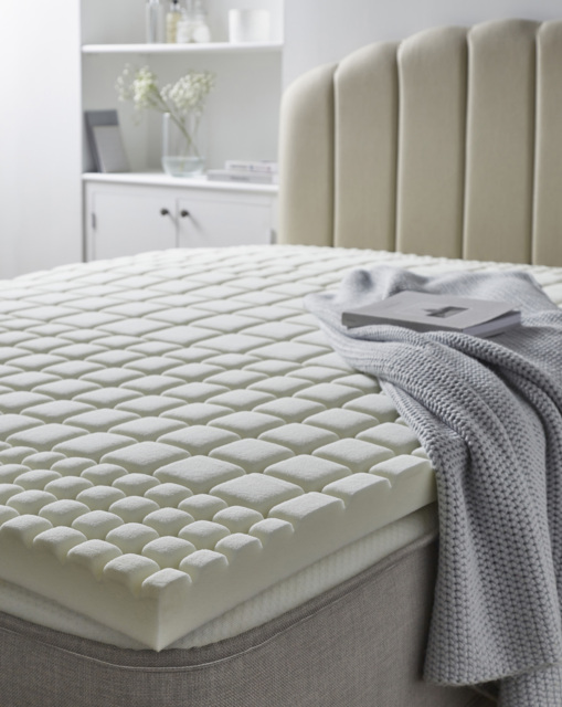Sleep Better 6 Zone Mattress Topper Cream - JD Williams - Size: DOUBLE - image 1