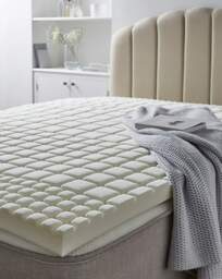 Sleep Better 6 Zone Mattress Topper Cream - JD Williams - Size: DOUBLE