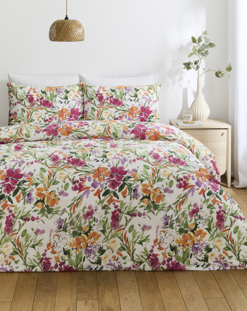 Gigi Floral Cotton Blend Duvet Cover Set Multi - JD Williams - Size: DOUBLE - image 1