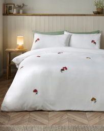 CL Woodland Crochet Duvet Cover Set White - Catherine Lansfield - Size: SINGLE