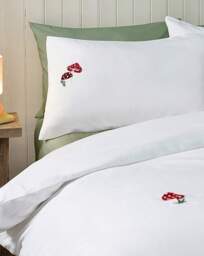 CL Woodland Crochet Duvet Cover Set White - Catherine Lansfield - Size: SINGLE - thumbnail 4