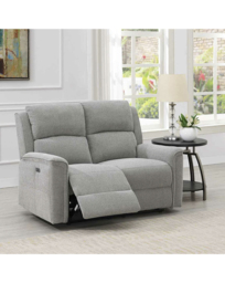 Croston Recliner Two Seater Sofa Light Grey - thumbnail 1