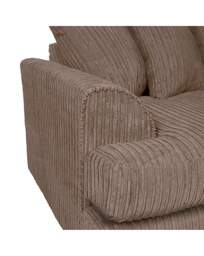Ferguson Jumbo Cord Corner Sofa Coffee - thumbnail 2