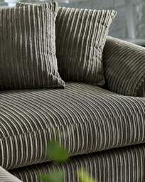 Ferguson Jumbo Cord Corner Sofa Coffee - thumbnail 5