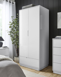 Ellia Double Wardrobe White - JD Williams - thumbnail 1
