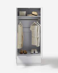 Ellia Double Wardrobe White - JD Williams - thumbnail 2