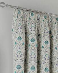 Cotswold Tape Top Curtains Blue - Enhanced Living - Size: 229 x 274cm - thumbnail 2