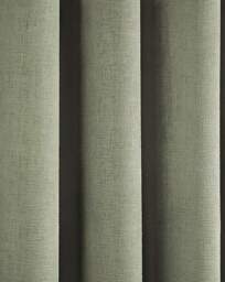 Fusion Strata Eyelet Curtains Green - Fusion - Size: 228 x 183cm - thumbnail 5