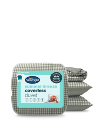 Silentnight Summer Breeze 2.5 Tog Duvet Sage Gingham/Sage - Silentnight - Size: SINGLE - thumbnail 1