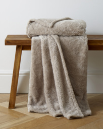 Cuddle Fleece Throw - Natural Natural - JD Williams - Size: 200X240 - thumbnail 1