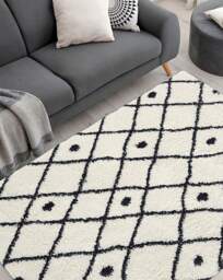 Snug Shaggy Berber Cosy Rug White - Homemaker - Size: 120X170 - thumbnail 2
