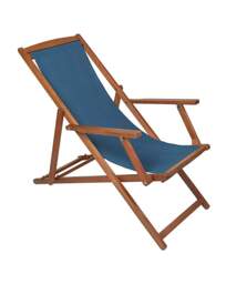Charles Bentley Wooden Garden Deck Chair Teal - Charles Bentley - thumbnail 2
