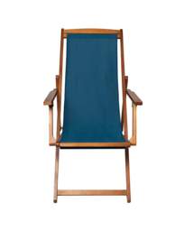 Charles Bentley Wooden Garden Deck Chair Teal - Charles Bentley - thumbnail 3