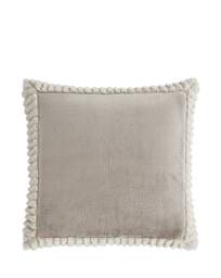 Velvet Faux Fur Cosy Cushion Natural - Catherine Lansfield - Size: 55X55CM - thumbnail 2