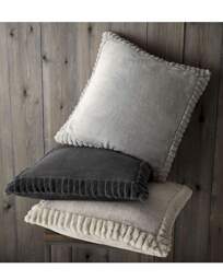 Velvet Faux Fur Cosy Cushion Natural - Catherine Lansfield - Size: 55X55CM - thumbnail 3