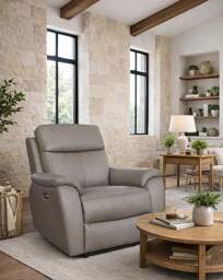 Aspire Kingsmere Power Recliner Armchair Elephant - Aspire - thumbnail 1