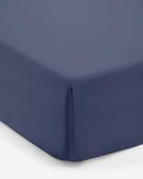 Pure Cotton Extra Deep 38cm Fitted Sheet Navy - JD Williams - Size: DOUBLE - thumbnail 2