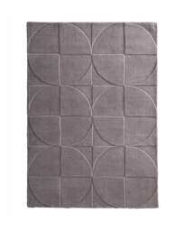 Penny Carved Circles Woollen Rug Mauve - Origins - Size: 200X290 - thumbnail 3