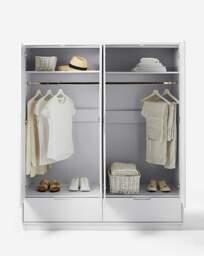 Ellia 4 Door Wardrobe White - JD Williams - thumbnail 4