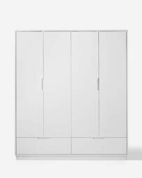 Ellia 4 Door Wardrobe White - JD Williams - thumbnail 2