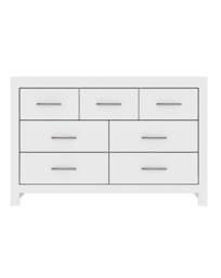 Dakota 3 Over 4 Drawer Chest White - At Home Collection - thumbnail 2