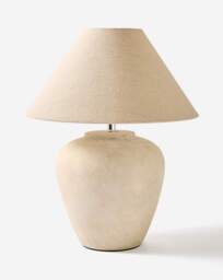 Nolan Cream Ceramic Urn Table Lamp Cream - JD Williams - thumbnail 3