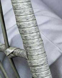 Charles Bentley Rattan Egg Swing Chair Grey - Charles Bentley - thumbnail 2