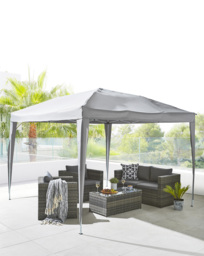 3x3M Pop Up Garden Gazebo Grey